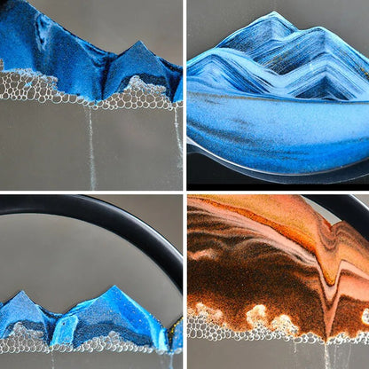 3D Moving Sand Piece